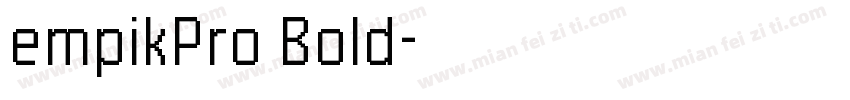 empikPro Bold字体转换